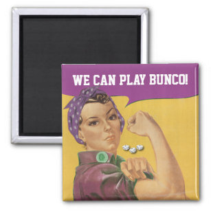 We Can Play Bunco! Magnet