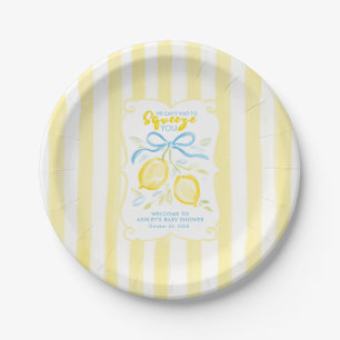 We Can’t Wait to Squeeze You Lemons and Bow Paper Plates