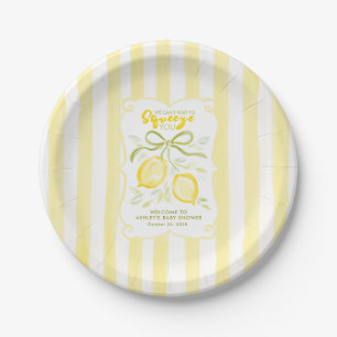We Can’t Wait to Squeeze You Lemons and Bow Paper Plates