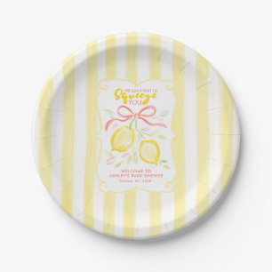 We Can’t Wait to Squeeze You Lemons and Bow Paper Plates