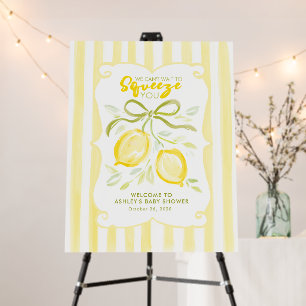 We Can’t Wait to Squeeze You Lemons Welcome Sign