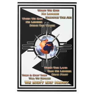 We Can't Eat Money! Metal Wall Print