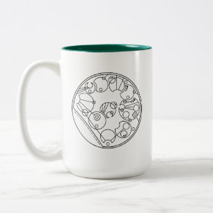 We Can't Ibuprofen - Circular Gallifreyan Two-Tone Coffee Mug