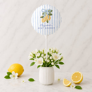 We Can't Wait to Squeeze You Lemon Baby Shower Balloon