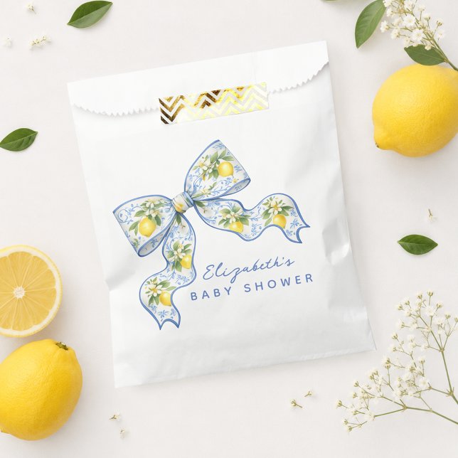 We Can't Wait to Squeeze You Lemon Baby Shower Favor Bag (We Can't Wait to Squeeze You Lemon Baby Shower Favor Bag)