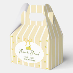 We Can't Wait to Squeeze You Lemon Baby Shower Favor Boxes