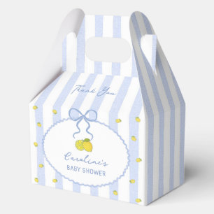 We Can't Wait to Squeeze You Lemon Baby Shower Favor Boxes