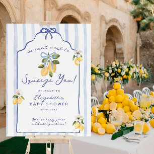 We Can't Wait to Squeeze You Lemon Baby Shower Foam Board
