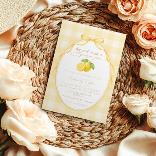 We Can't Wait to Squeeze You Neutral Baby Shower Invitation