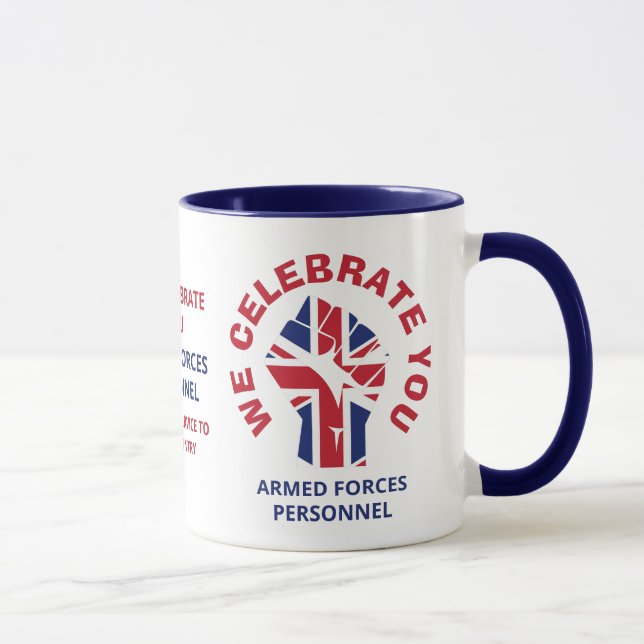 WE CELEBRATE YOU Patriotic British  Mug (Right)