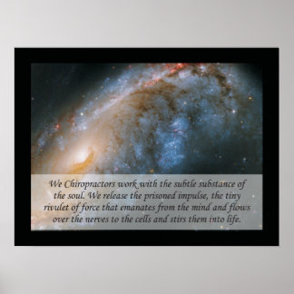 We Chiropractor Quote Poster