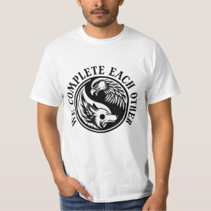 WE COMLETE EACH OTHER WOLF AND EAGLE  T-Shirt