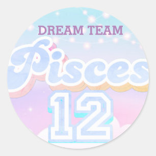 WE COULD be a pisces dreamteam Classic Round Sticker