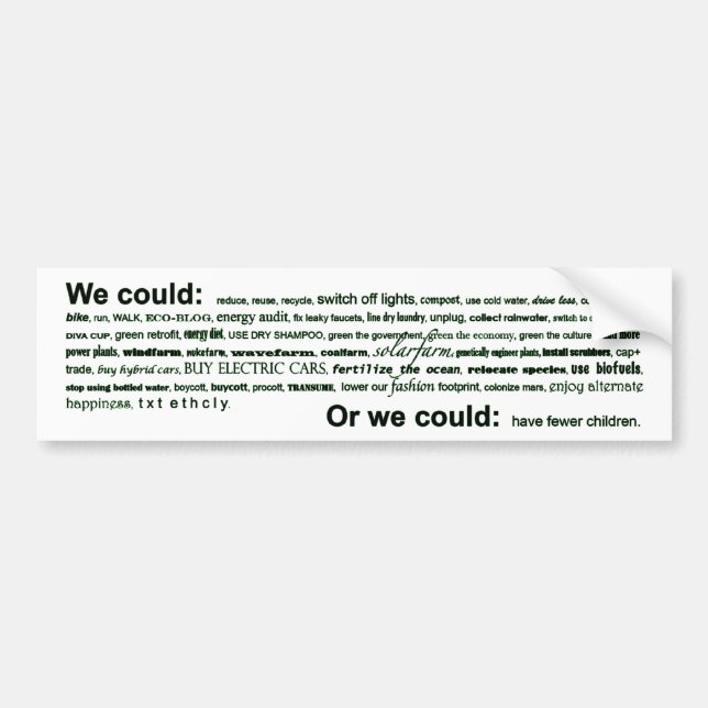 We could... bumper sticker (Front)