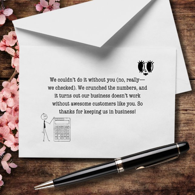 We Couldn’t Do It Without You No Really We Counted Thank You Card (Creator Uploaded)