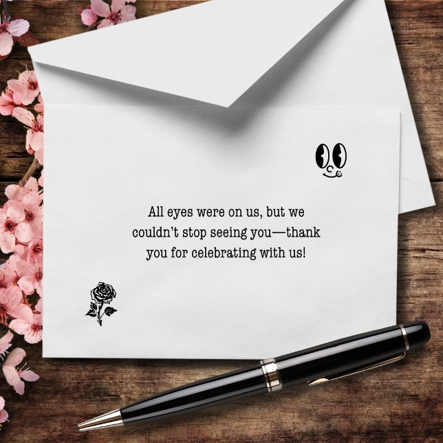We Couldn't Stop Seeing You Wedding Letterpress Thank You Card (Creator Uploaded)