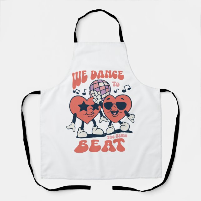 we dance to the same beat apron (Front)