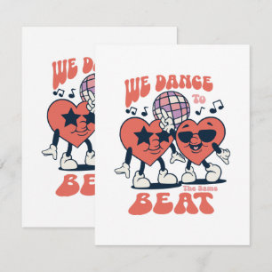 we dance to the same beat enclosure card