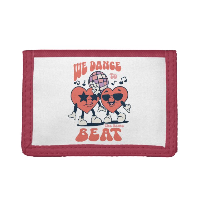we dance to the same beat tri-fold wallet (Front)