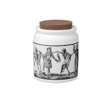 We Dance With Death Black Plague Candy Jar