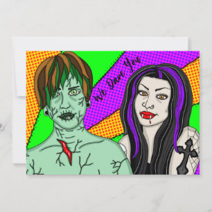 We Dare You Halloween Party Invitation