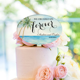 We decided on Forever Elegant Wedding Cake Topper