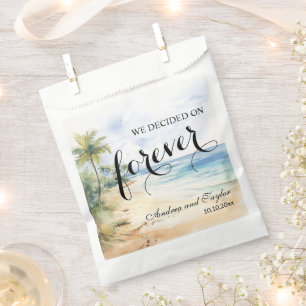We decided on Forever Elegant Wedding Favor Bag