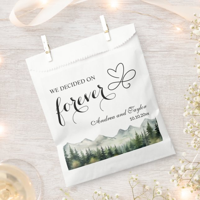 We decided on Forever Elegant Wedding Favor Bag (Clipped)