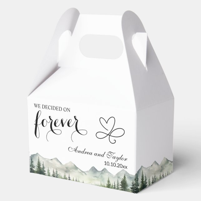 We decided on Forever Elegant Wedding Favor Boxes (Front)