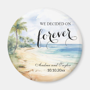 We decided on Forever Elegant Wedding favor Magnet