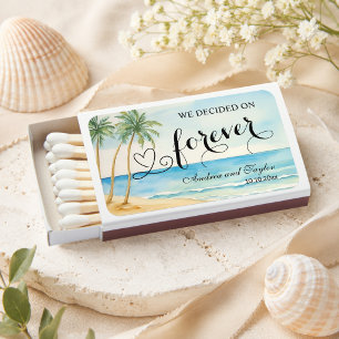 We decided on Forever Elegant Wedding favor Matchboxes