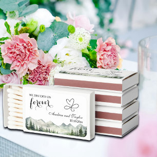 We decided on Forever Elegant Wedding favor Matchboxes