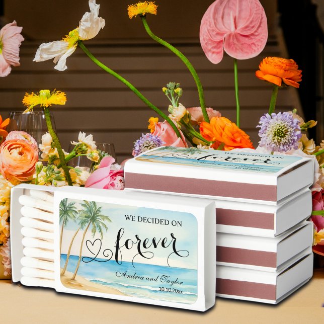 We decided on Forever Elegant Wedding favor Matchboxes (Creator Uploaded)