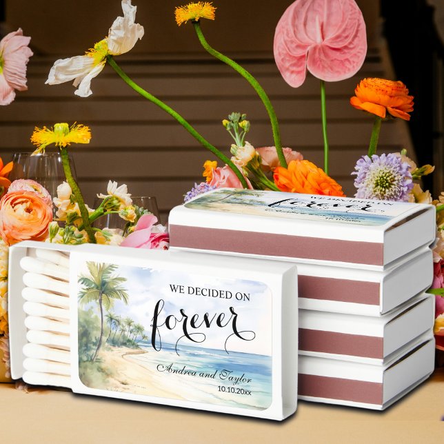 We decided on Forever Elegant Wedding favor Matchboxes (Creator Uploaded)