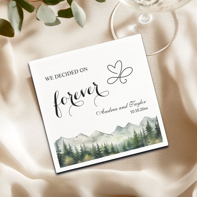 We decided on Forever Elegant Wedding Napkins (Creator Uploaded)