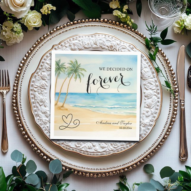 We decided on Forever Elegant Wedding Napkins (Creator Uploaded)