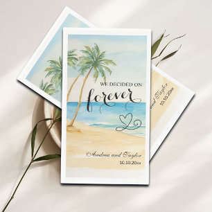 We decided on Forever Elegant Wedding Paper Guest Towels
