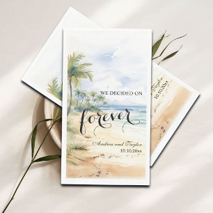 We decided on Forever Elegant Wedding Paper Guest Towels
