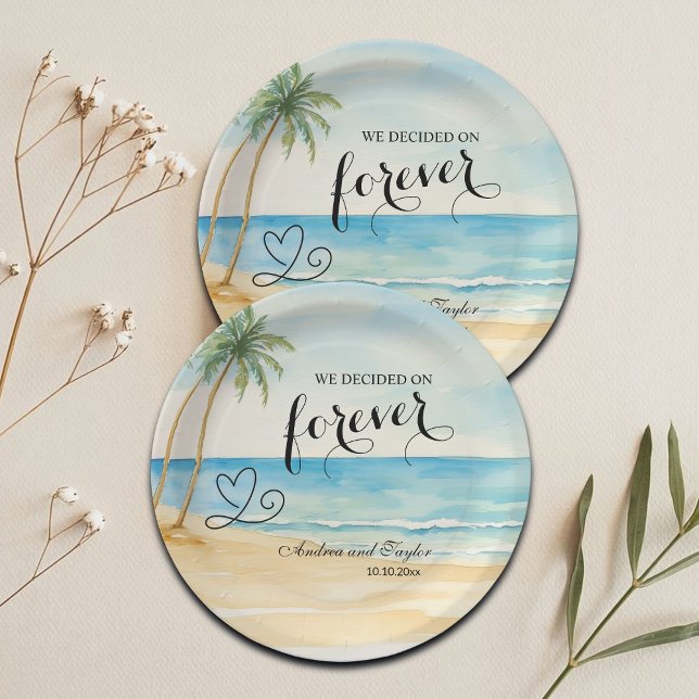 We decided on Forever Elegant Wedding Paper Plates (Creator Uploaded)