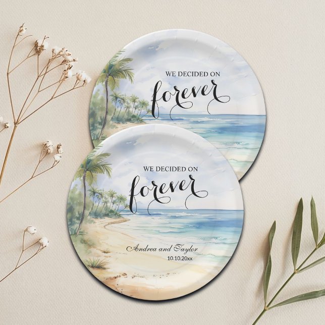 We decided on Forever Elegant Wedding Paper Plates (Creator Uploaded)