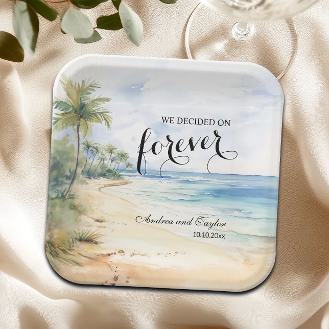 We decided on Forever Elegant Wedding Paper Plates (Creator Uploaded)