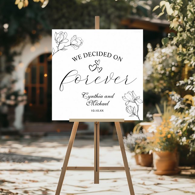We decided on Forever Magnolia Line Art Wedding Foam Board (Creator Uploaded)