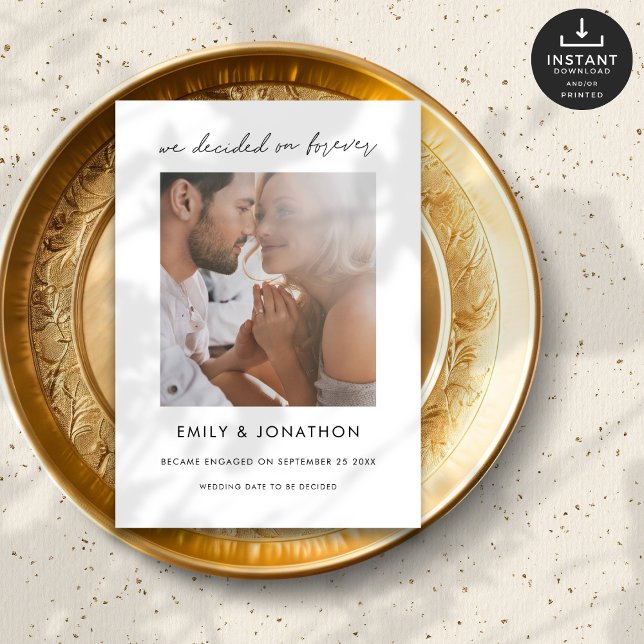 We Decided On Forever Photo Engagement  Announcement (Creator Uploaded)