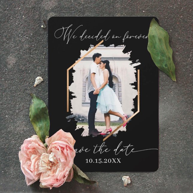 We Decided on Forever Photo Engagement Save The Da Save The Date (Creator Uploaded)