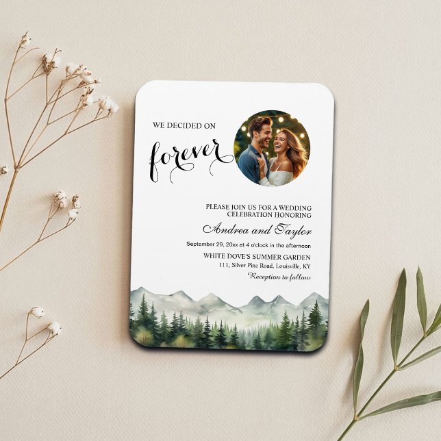 We decided on Forever Photo Wedding Invitation Magnet (Creator Uploaded)