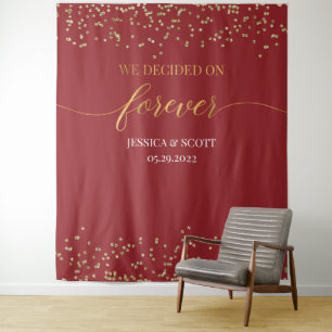 We Decided on Forever Wedding Backdrop