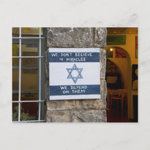 We Depend On Miracles Postcard