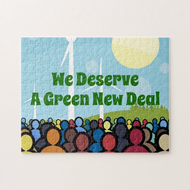 We Deserve a Green New Deal Jigsaw Puzzle (Horizontal)