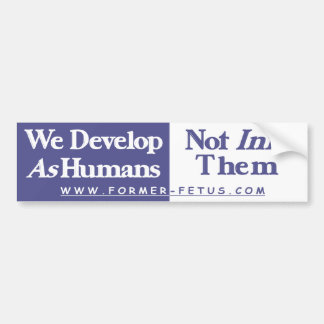We Develop Bumper Sticker