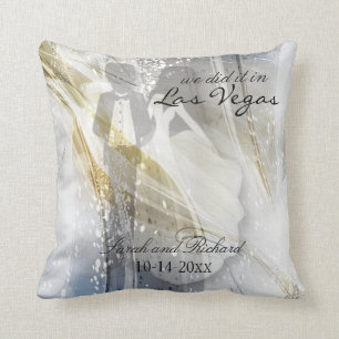 We did it Beautiful Wedding Keepsake Throw Pillow